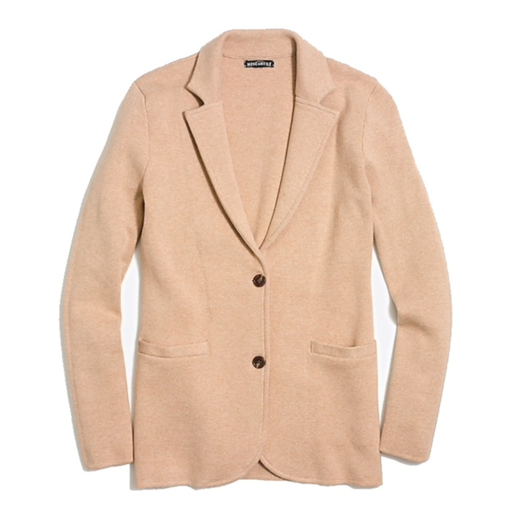 J crew mercantile XS beige sweater blazer